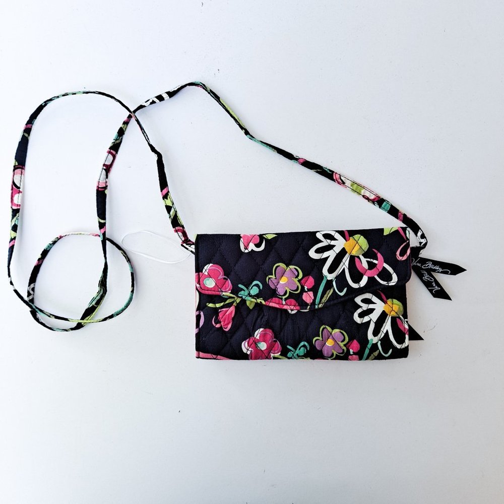 Vera Bradley Retired Ribbons Wallet Crossbody